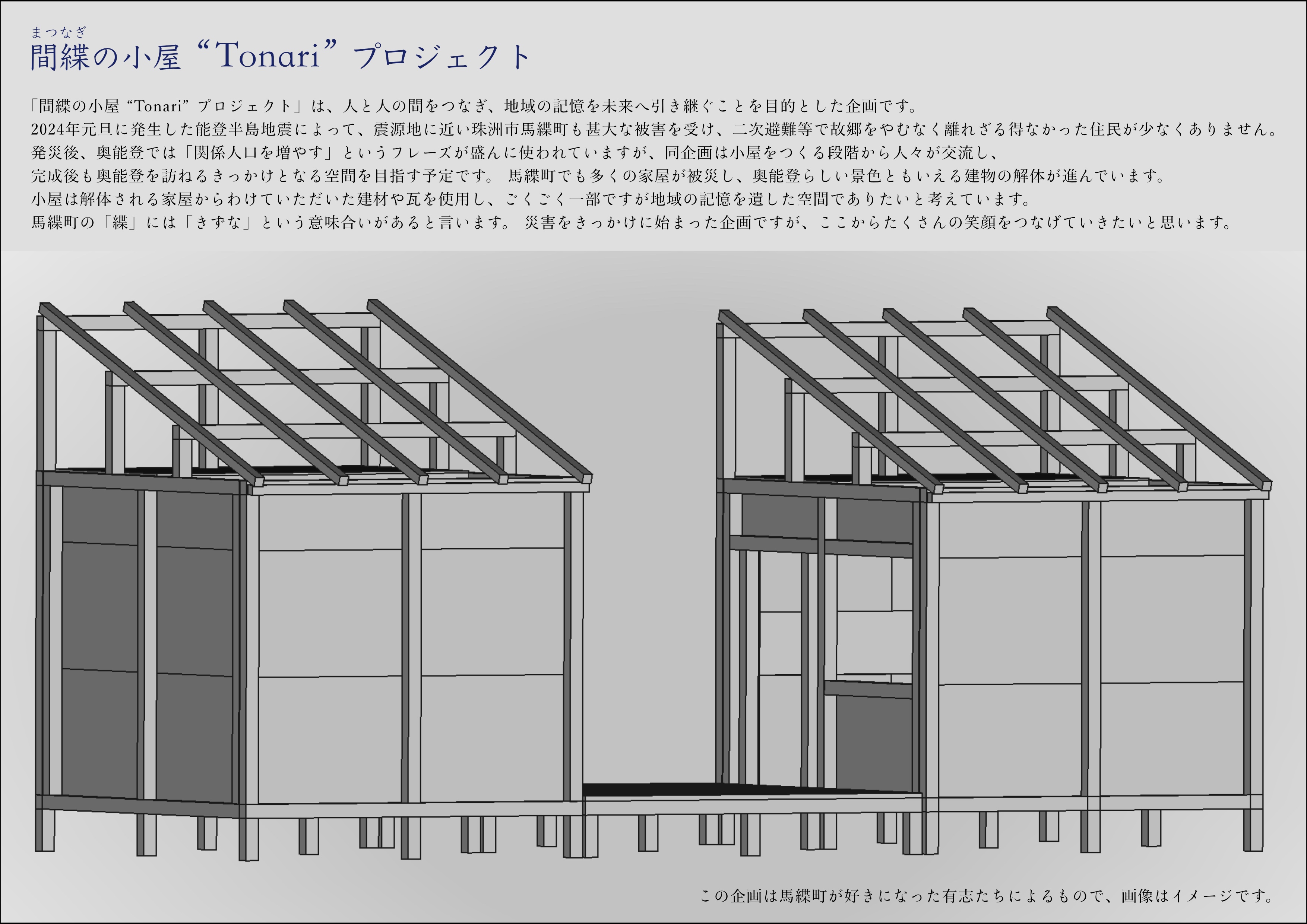 間緤（まつなぎ）の小屋プロジェクト